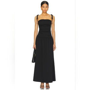 NWT $98 ALL THE WAYS REVOLVE Orelia Maxi Dress Small Black